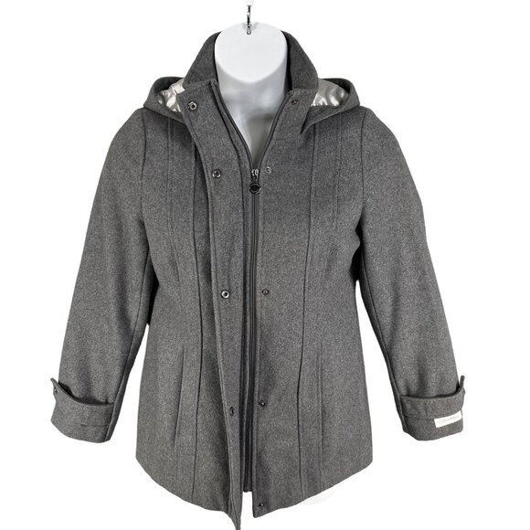 Calvin Klein Jackets & Coats Calvin Klein Womens 8 Wool Blend Gray